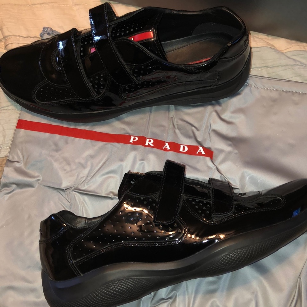 Prada sneakers. Worn once. Like new. - Picture 1 of 4